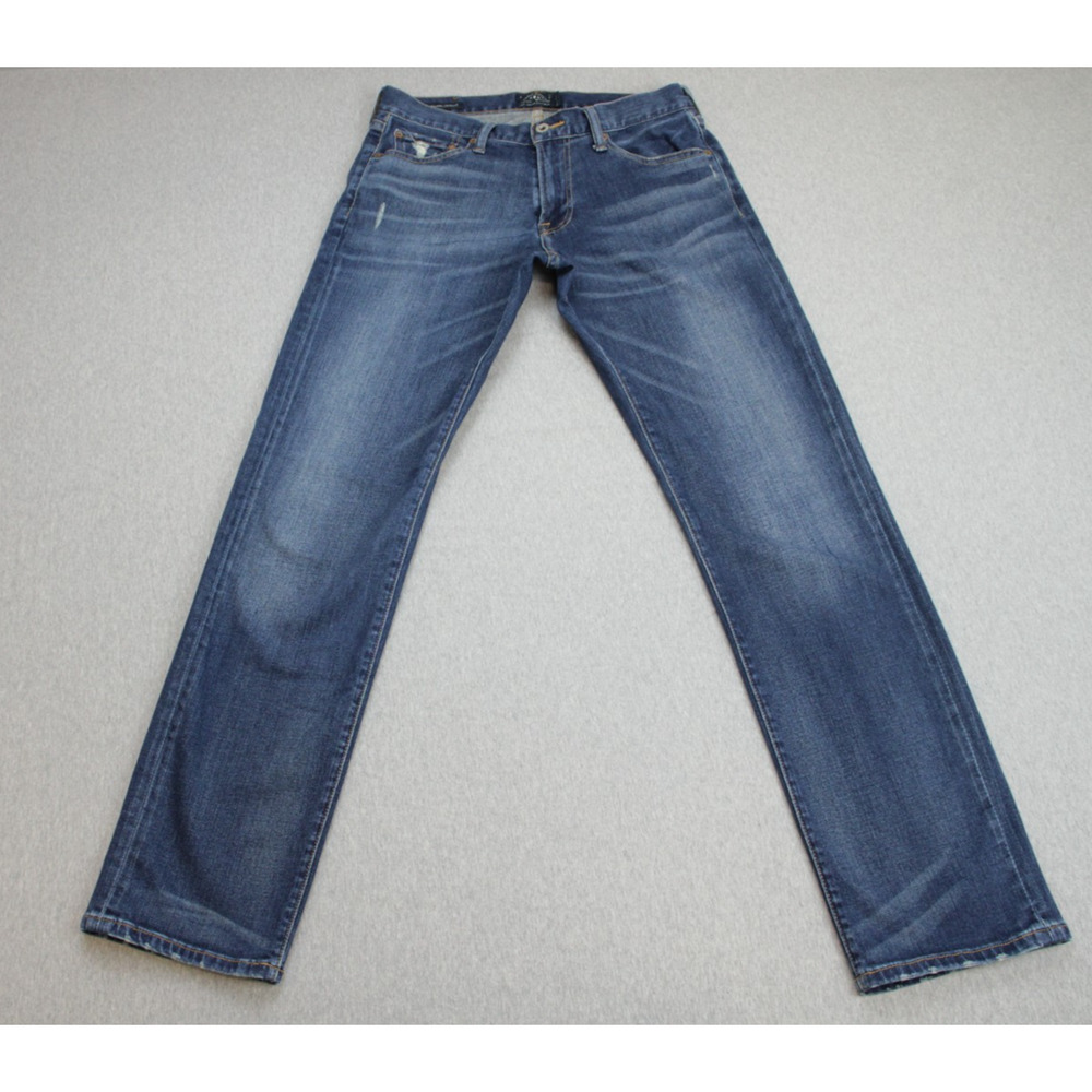 Lucky Brand Jeans Mens 31 x 32 Blue Cotton Blend Stretch 221 Original Straight